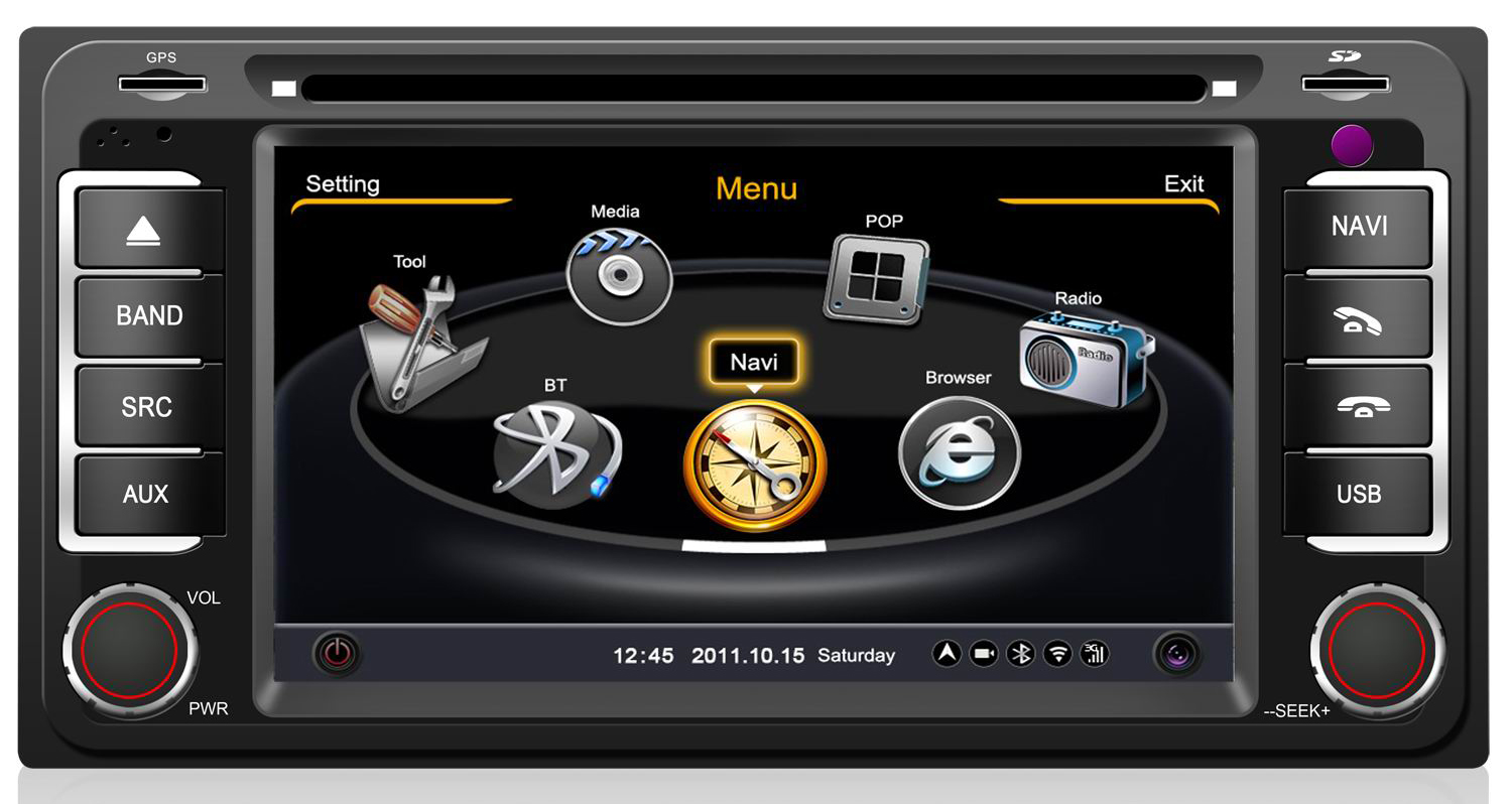 Autoradio Gps Toyota Hilux Corolla Rav Matrix Poste Dvd Bluetooth